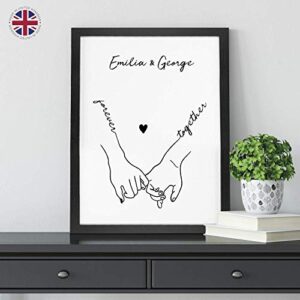 PERSONALISED Beautiful Holding Hands