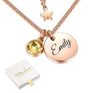 TMT® birthstone necklace gift for Birthday