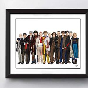 Doctor Who Art Print All 13 Doctors