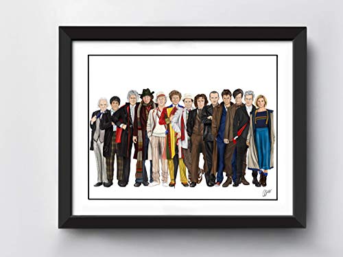 Doctor Who Art Print All 13 Doctors