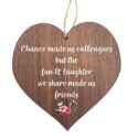 Wooden Hanging Heart Leaving...