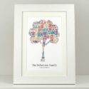 Personalised family word tree...