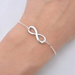 Infinity Charm Bracelet With Chain