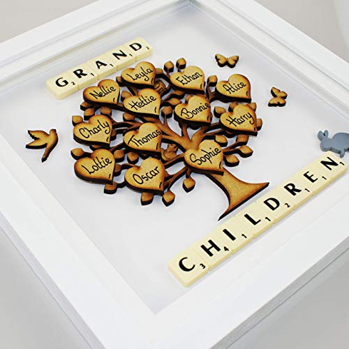 Family Tree Personalised Grandchildren frame