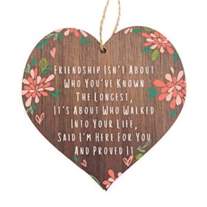 Hanging Heart Friendship Gift Best Friends Plaque