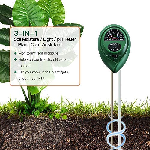 Suplong Soil PH Testing Kit 3 in 1 Plant Soil Tester Kit With PH – Vemart